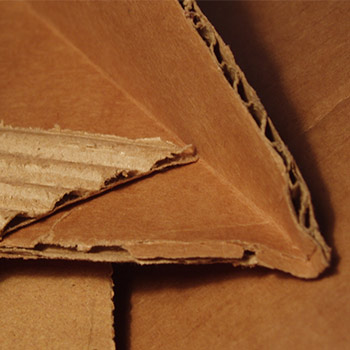 Cardboard that is corrugated