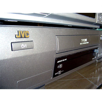 A vhs tape player from JVC