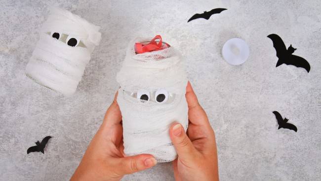 Mummy Jars Halloween Decorations