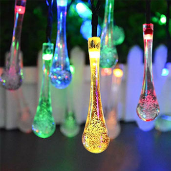 Many waterdrop lights