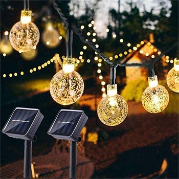 Two packs of SOCO Solar Globe String Lights